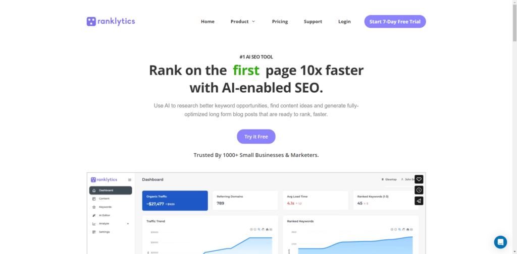 Ranklytics-1-AI-SEO-Tool-for-Blog-Writing-and-SEO-Analytics